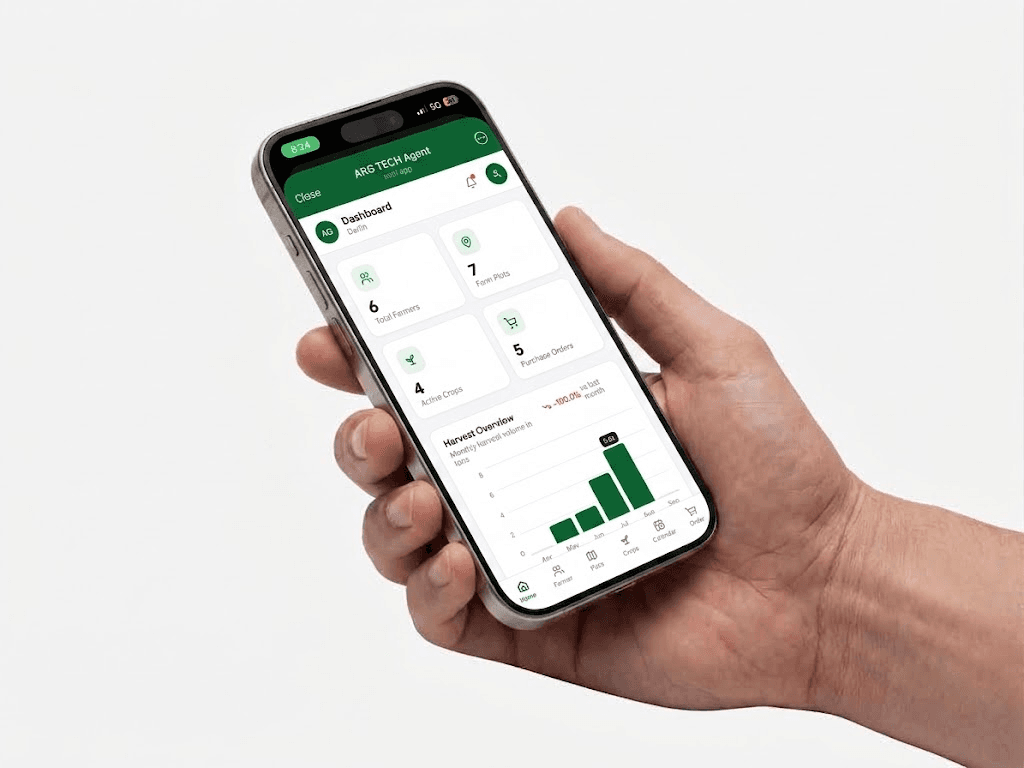 ARG TECH app held in hand